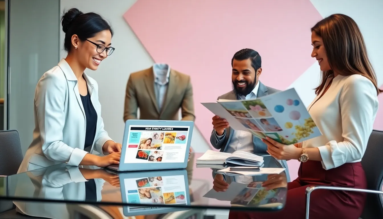 diverse team discussing budget-friendly event planning ideas.